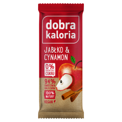 DOBRA KALORIA Baton owocowy Jabłko & Cynamon KUBARA x20 sztuk