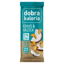 DOBRA KALORIA Baton owocowy Kokos & Orzech KUBARA x20 sztuk