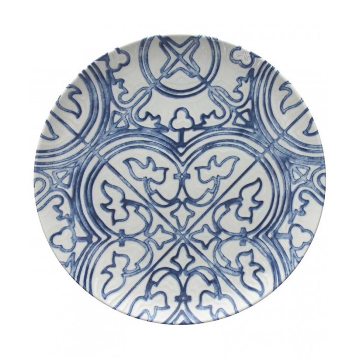 SEASIDE MAIOLICA  BLU TALERZ OBIADOWY 26 CM