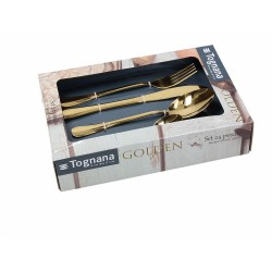 złote sztućće Tognana Golden