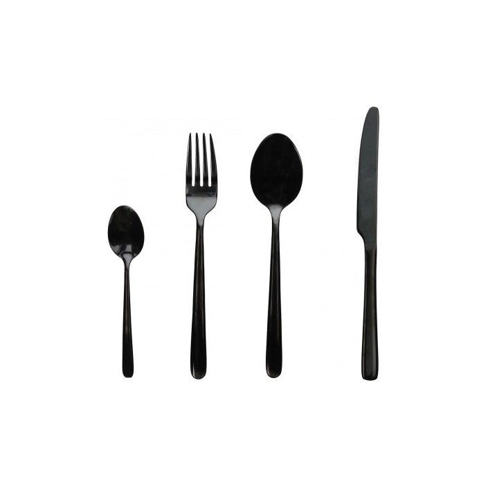 czarne sztućce Tognana Black