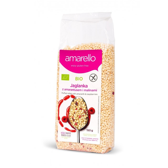 AMARELLO BIO Jaglanka z amarantusem i malinami KUBARA