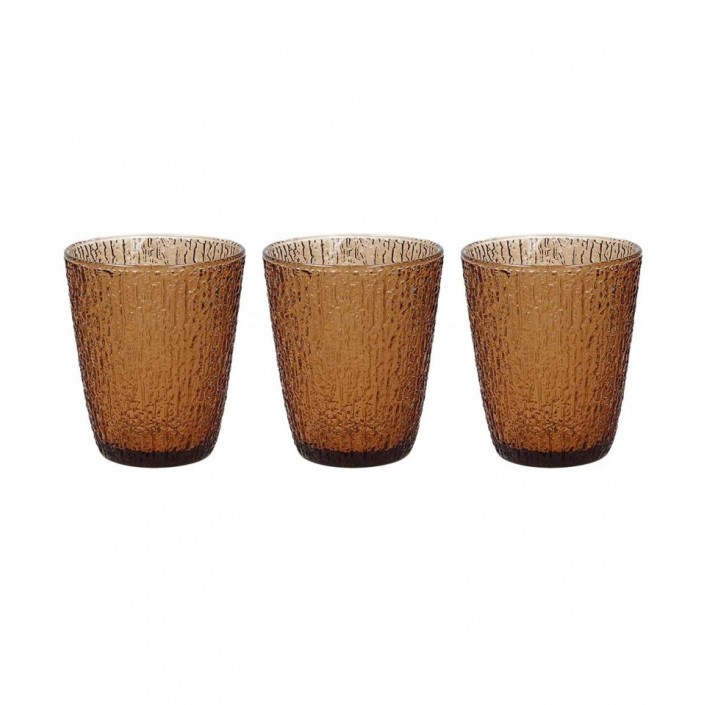 TOGNANA DAVOR KOMPLET 3 SZKLANEK  BURSZTYNOWYCH 280 ml