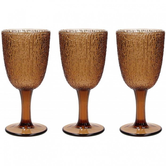 TOGNANA DAVOR KOMPLET 3 KIELISZKÓW BURSZTYNOWYCH 250 ml