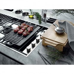 TOGNANA FUSION TASTE GRILL 37 X 33 CM Z DREWNIANĄ PODSTAWKĄ I STALOWYM PALNIKIEM