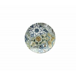 Talerz Deserowy w sycylijskie wzory Tognana Seaside Maiolica 14 Cm