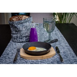 żeliwna patelnia Tognana Fusion Taste Grill 13cm + deska