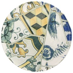 duży talerz obiadowy w sycylijskie wzory Tognana Seaside Maiolica 31 cm