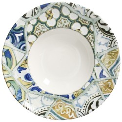 Głęboki talerz w sycylijskie wzory Tognana Seaside Maiolica 27 cm