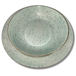 talerze w kropki tognana pop flower bamboo