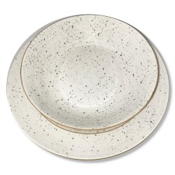 talerze w kropki tognana pop flower bamboo