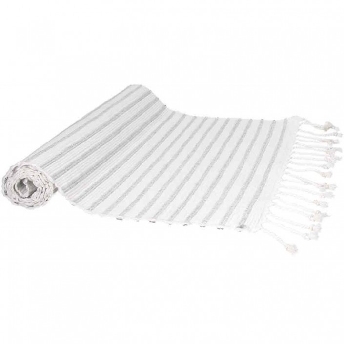 jasny bieżnik w prążki Tognana Twist 40 x 140 cm