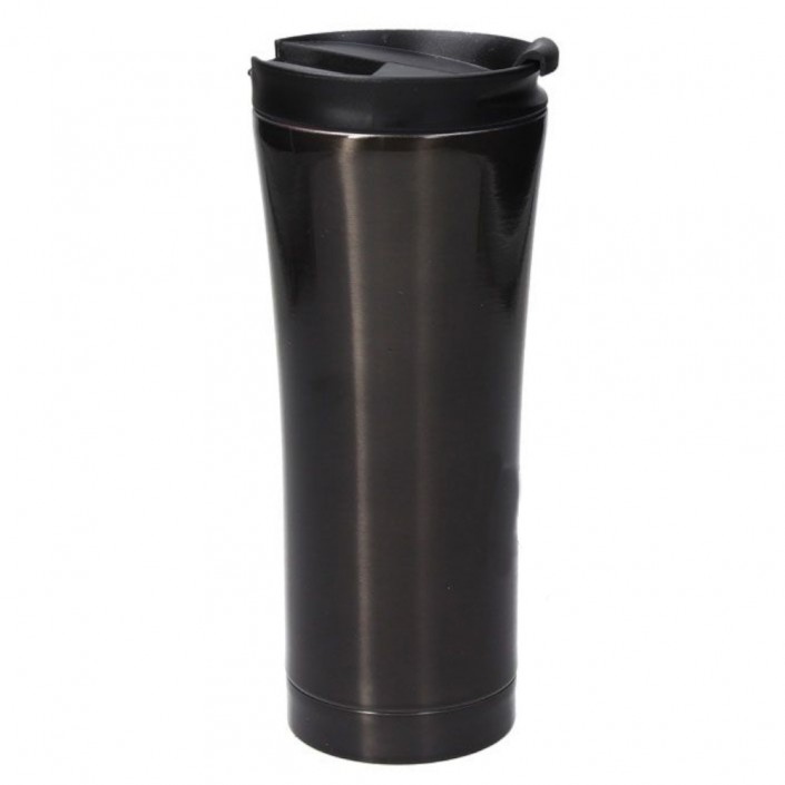 czarny kubek termiczny 400ml tognana take away