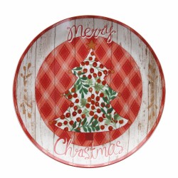 Talerz świąteczny choinka świąteczna tognana christmas tree 30 cm