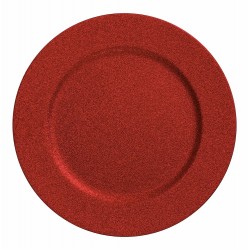 Świąteczna Podstawka pod talerz Tognana Glitter Rosso 33 cm prezent na święta