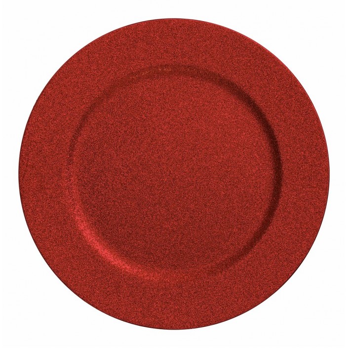 Świąteczna Podstawka pod talerz Tognana Glitter Rosso 33 cm prezent na święta